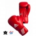 Adidas boxing gloves with AIBA approval red