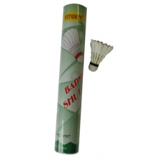 košíčky badminton perie 12ks biele