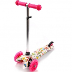 Tricycle scooter with wheels Led Meteor Tucan butterflies 22505