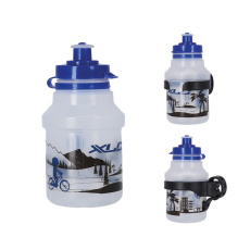 fľaša detská XLC WB-K14 + držiak panorama modrá