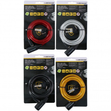 Dunlop spiral bicycle lock made of plastic 2072516
