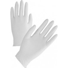 servisné nitrilové rukavice biele nepudrované veľ.XL balenie 100ks