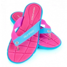 Aqua-Speed Bali slippers pink-blue 03 479