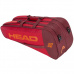 Head Core 6R Combi tennis bag red-claret-orange 283401